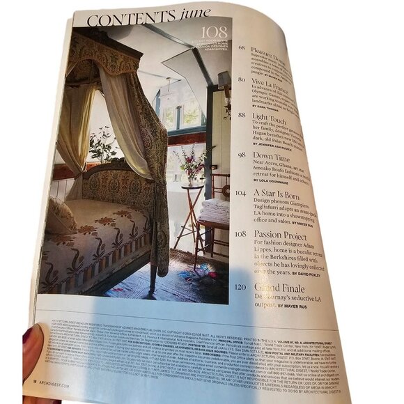 Architectural Digest Magazine June 2024 Creatives At Home Diplo Paris Olympics - Picture 5 of 11